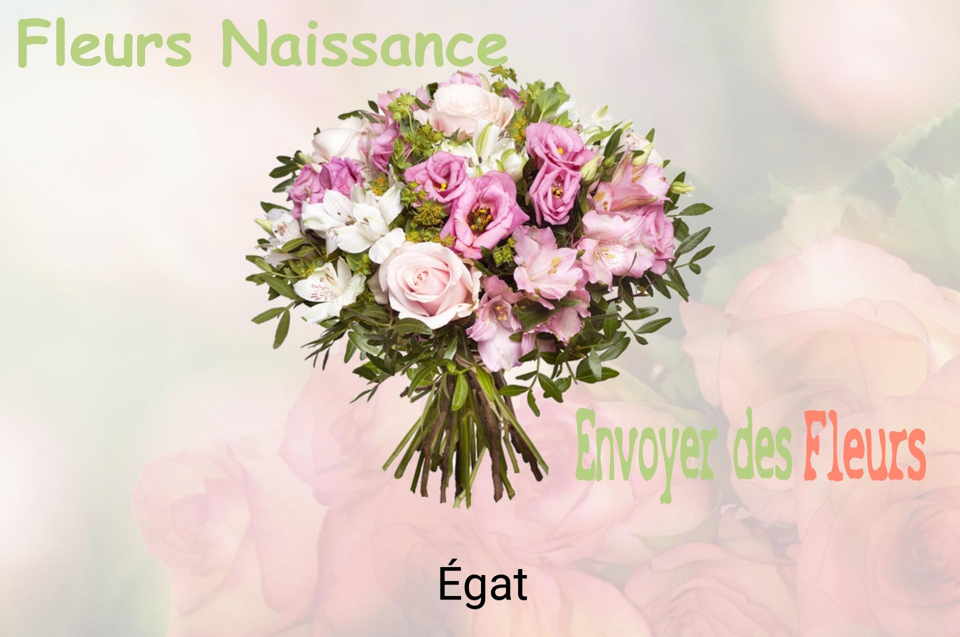 Bouquet de fleurs de naissance livré à Égat
